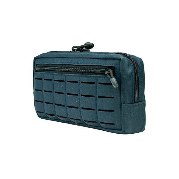 Bolso Modular Horizontal 2 zip Laser Cut - Azul Dark