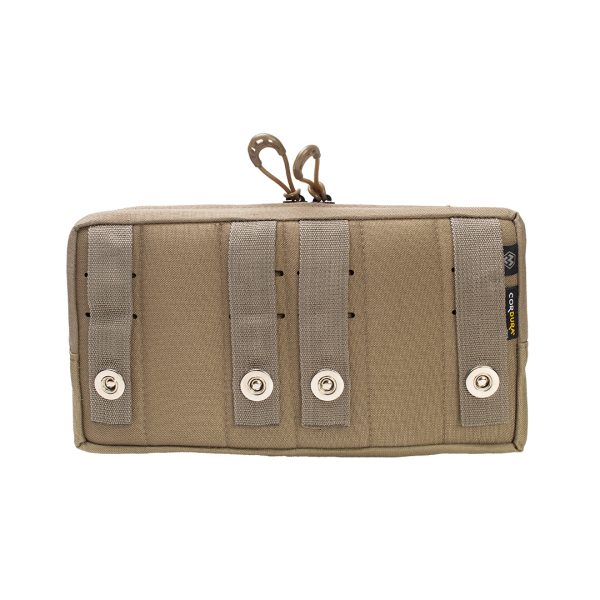 Bolso Modular Horizontal 2 Zip Laser Cut - Coyote