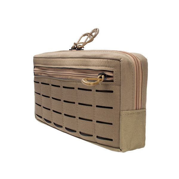 Bolso Modular Horizontal 2 Zip Laser Cut - Coyote