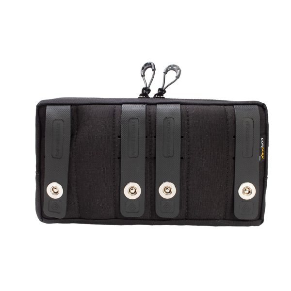 Bolso Modular Horizontal 2 Zip Laser Cut - Preto