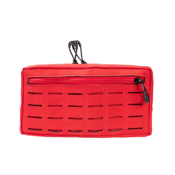 Bolso Modular Horizontal 2 Zip Laser Cut - Vermelho