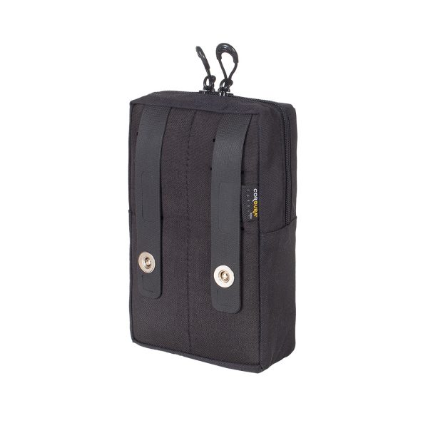 Bolso Modular Vertical 2 zip Laser Cut - preto