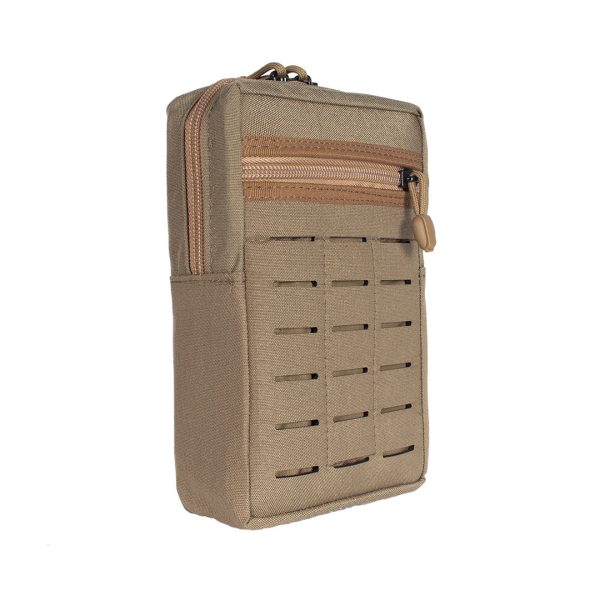 Bolso Modular Vertical 2 zip Laser Cut - Coyote