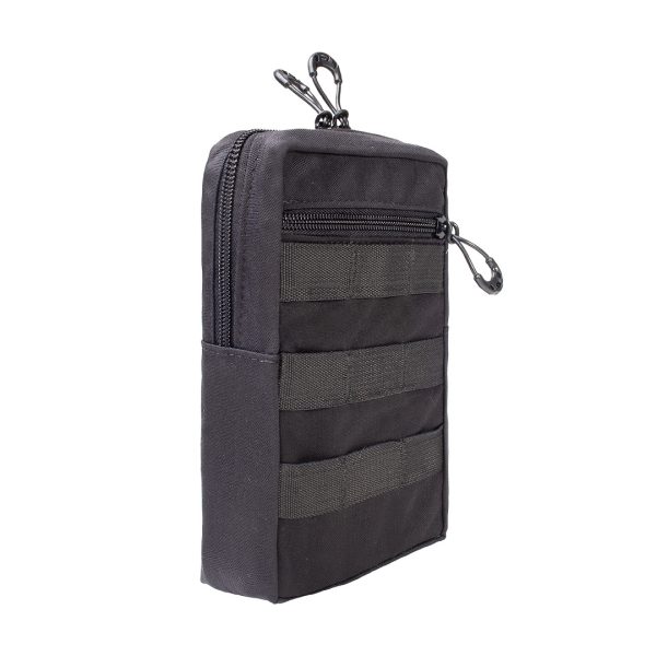 Bolso Modular Vertical 2 zip - Preto