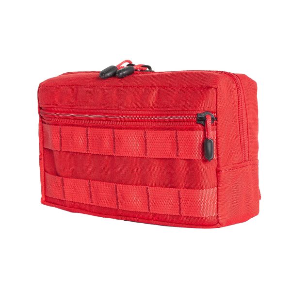 Bolso Modular Horizontal 2 Zip - Vermelho