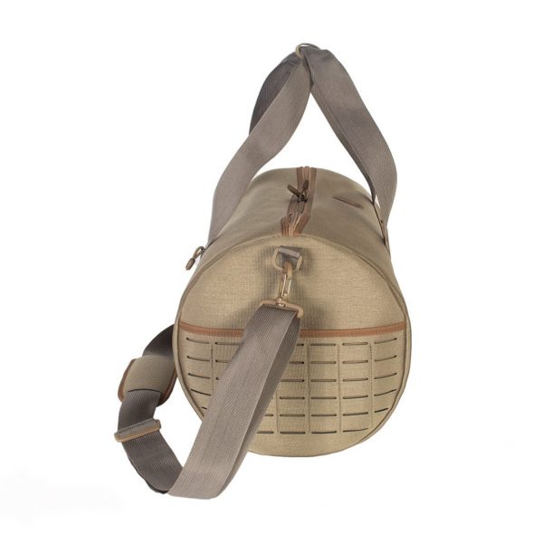 Bolsa de ombro beige com alça ajustável