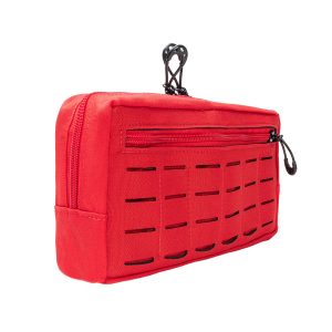 Bolso Modular Horizontal 2 Zip Laser Cut - Vermelho